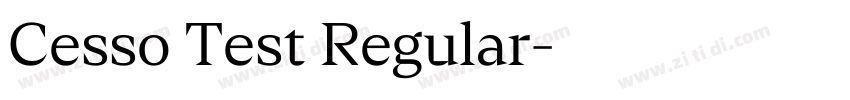 Cesso Test Regular字体转换 Cesso Test Regular字体转换